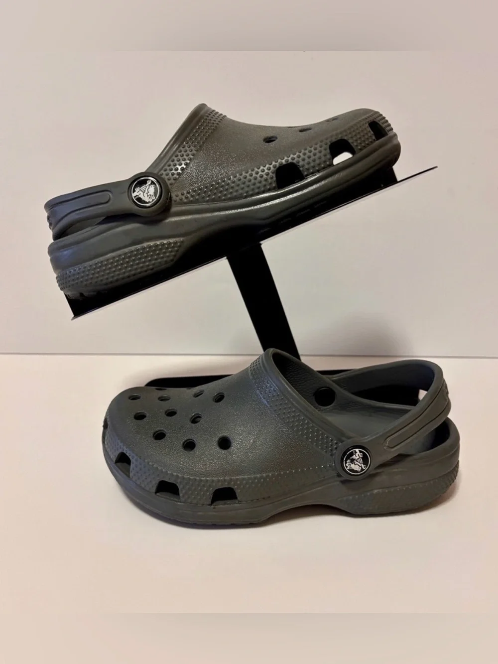 CROCS Kids Classic Clogs in Gray